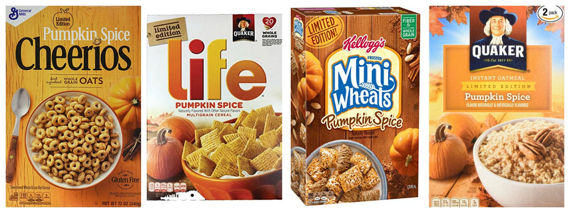 Pumpkin spice cereals